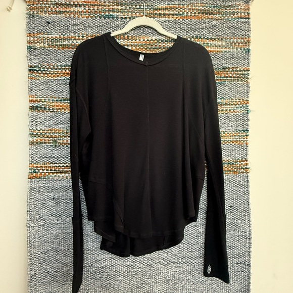 free people movement Tops - FP Movement Black Long Sleeve Top w/ Cutout Detail